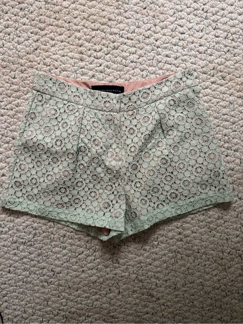 Victoria Beckham Lace Overlay Shorts